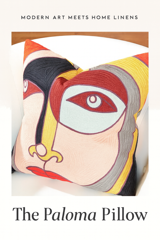 The Paloma Pillow: Where Modern Art Meets Everyday Comfort