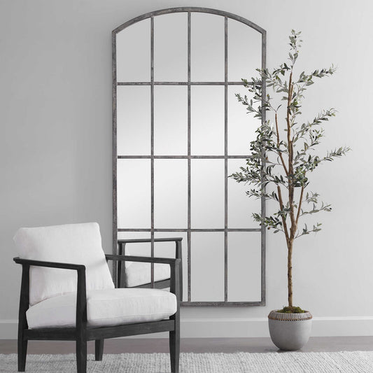 AMIEL LARGE ARCH MIRROR, IVORY