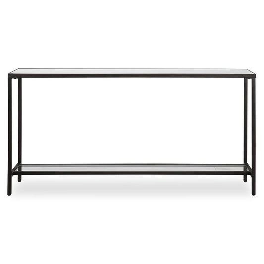 Glass table top console