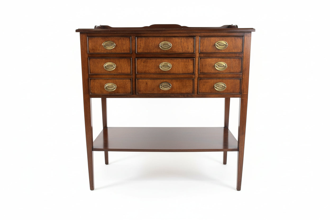 Wellington Hall Inlay Mohogany Georgia Federal Server Side Board