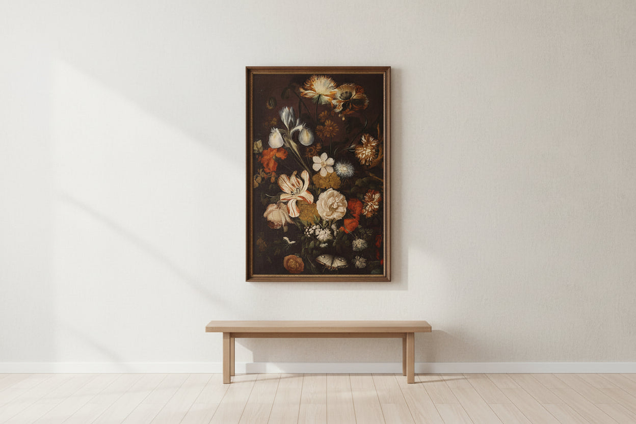 Floral Print Framed
