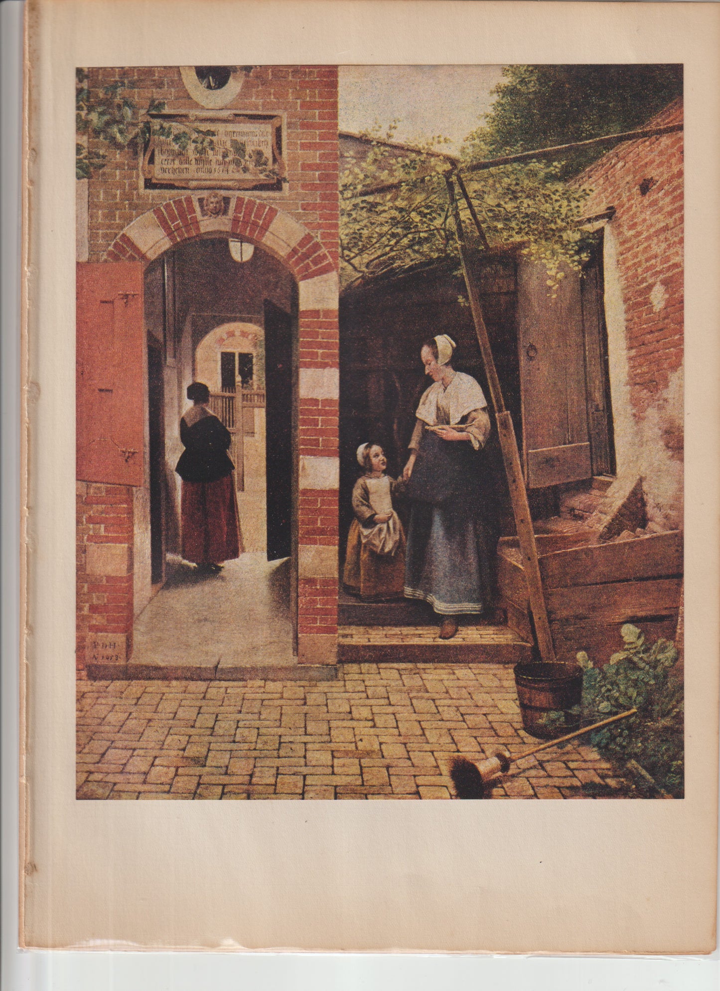 World Famous Painting De Hooch Plate 27