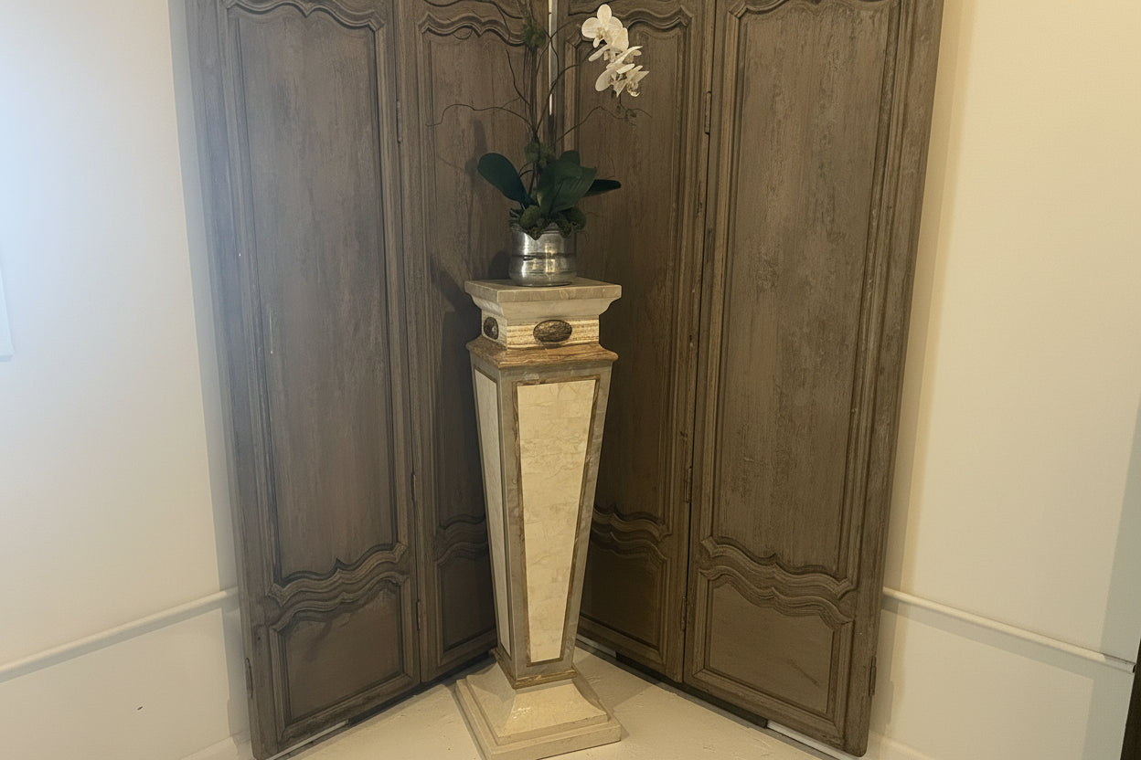 Fabricated White Pedestal