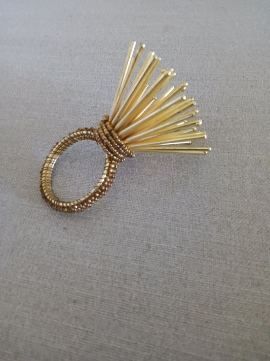 Spike napkin ring gold spike