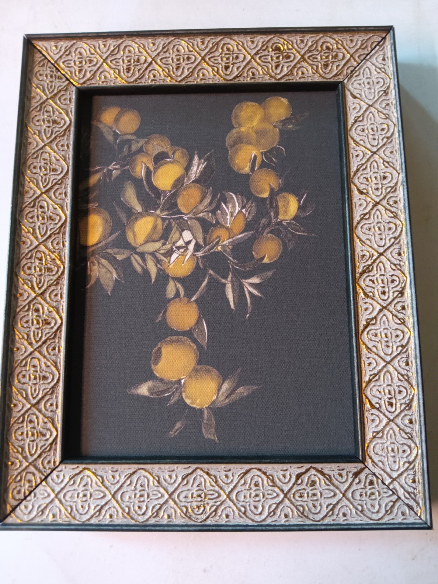 Kitchen oranges on canvas