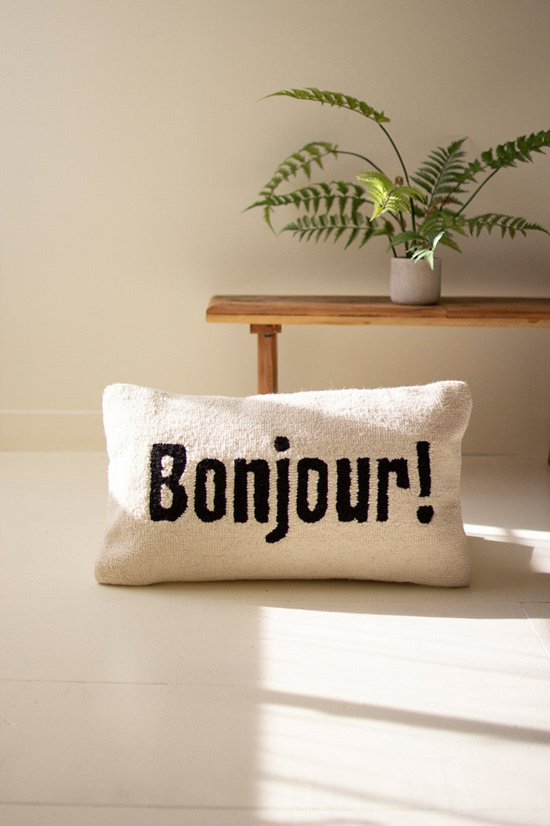 Bonjour pillow