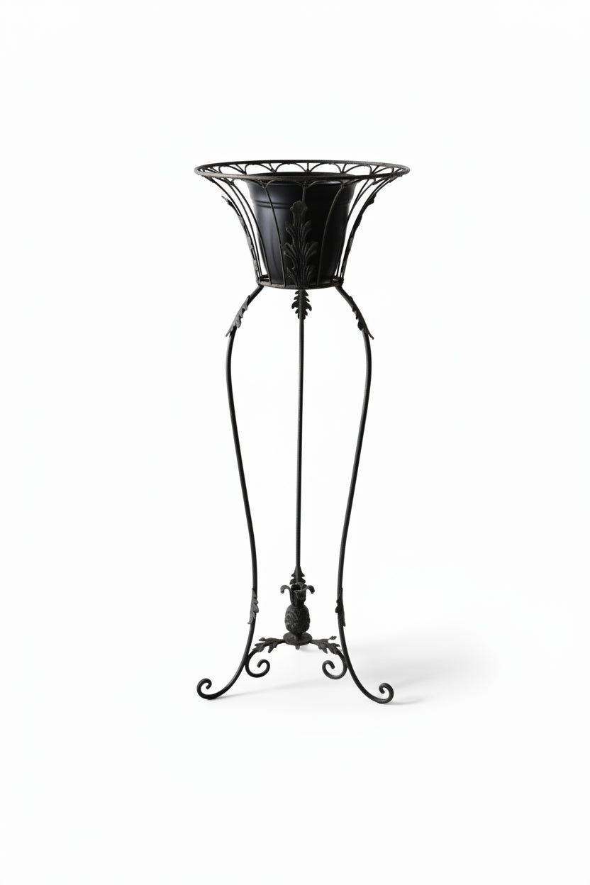 Ornate Wrought Iron Plant Stand