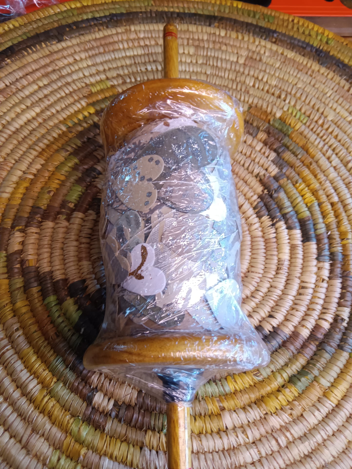 Handmade Paper Hanging Hearts Rolled on Spool 82 ft. long.