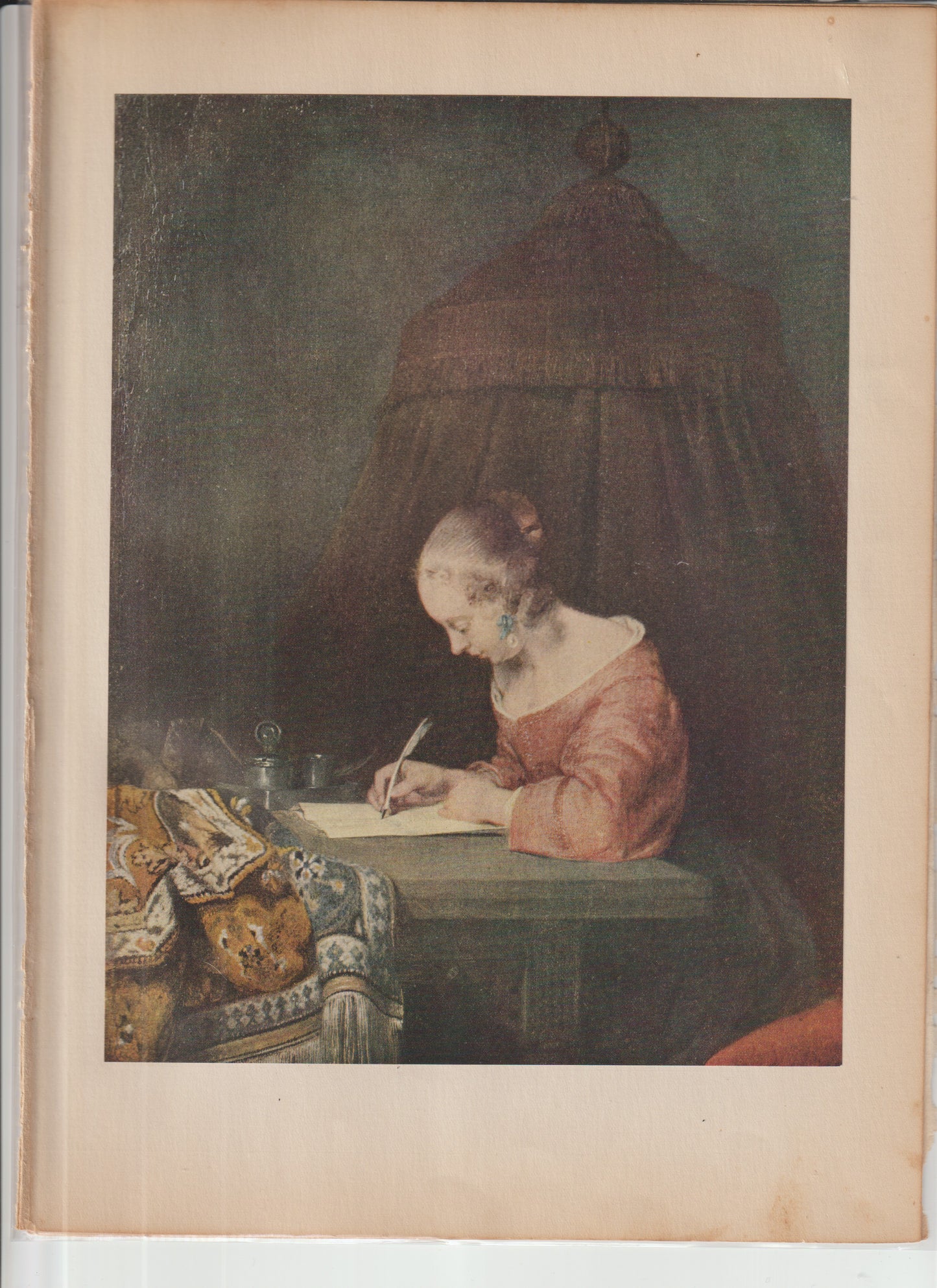 World Famous Painting Ter Borch Plate 25