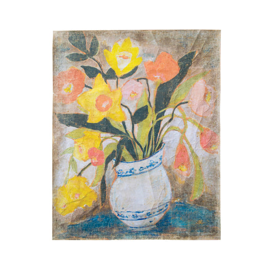 Decorator Paper w/ Flowers in Vase, Multi Color