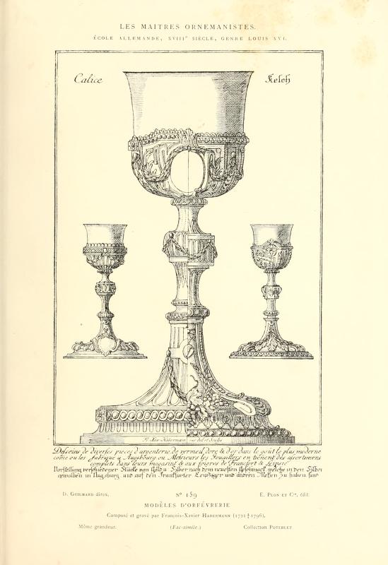 Les Maîtres Ornemanistes Plate 159 – Original 1880 Engraving – French Ornament / Architectural Design