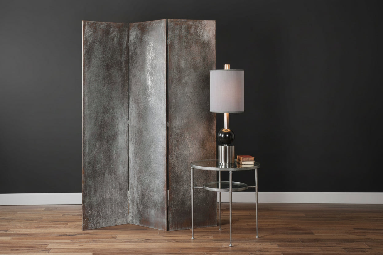 The Beckett Metal Floor Screen