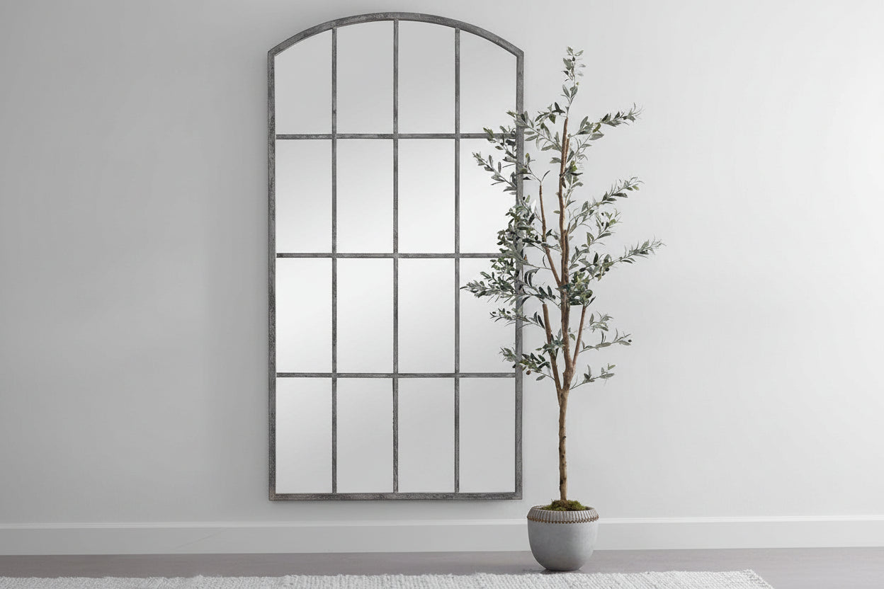 AMIEL LARGE ARCH MIRROR, IVORY