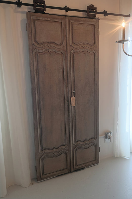 Antique French Doors w/Custom Wrought Hardware