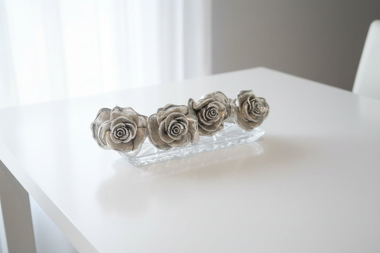 Silver Rose Napkin Ring