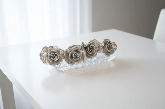 Silver Rose Napkin Ring
