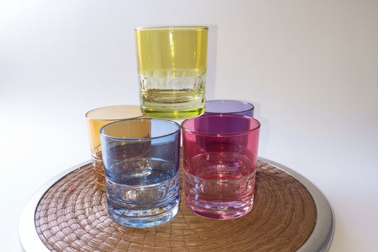 Drinking Glassware with Aurora Colors
