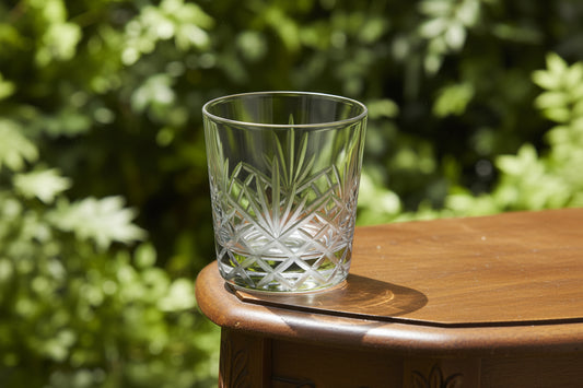 Drinking Glasses with Carved White Palms