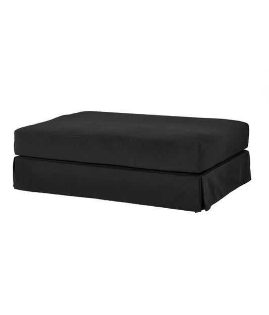 Aamons Black Ottoman