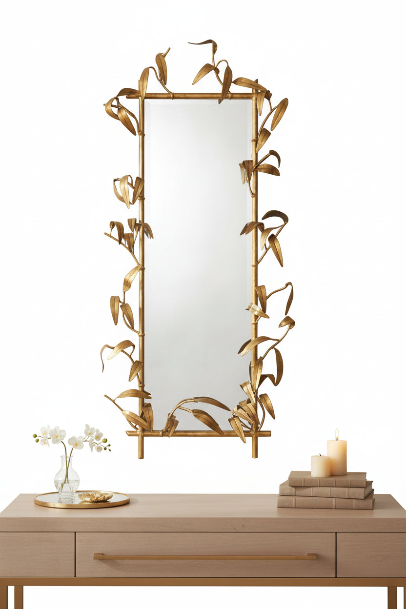 Gold Bamboo Mirror