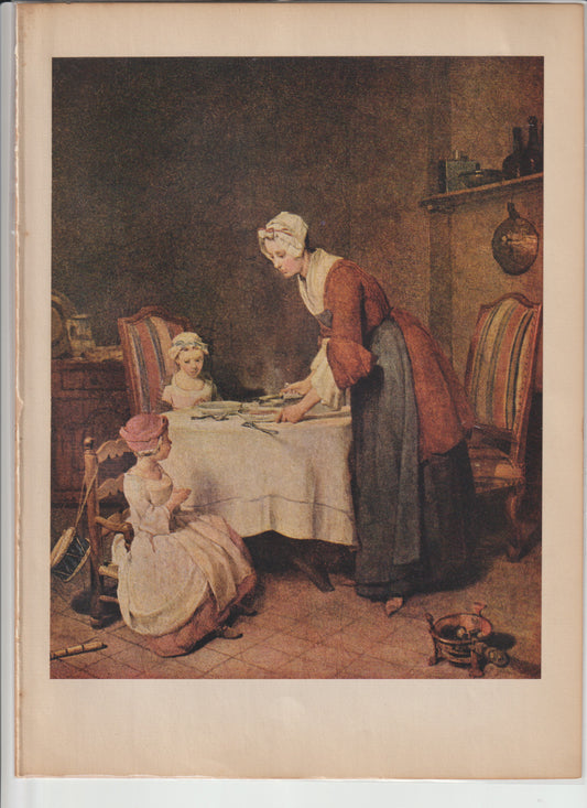 World Famous Painting Chardin Plate 38