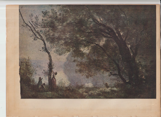 World Famous Painting Corot Plate 47