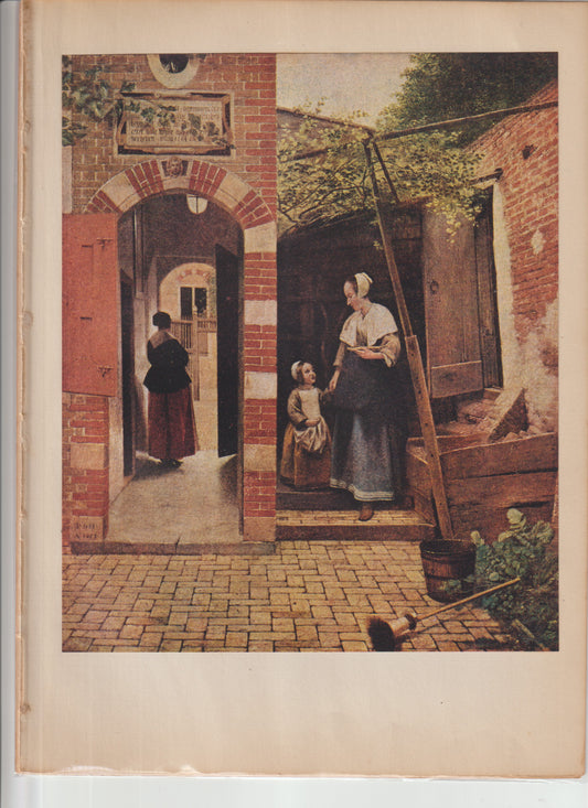 World Famous Painting De Hooch Plate 27