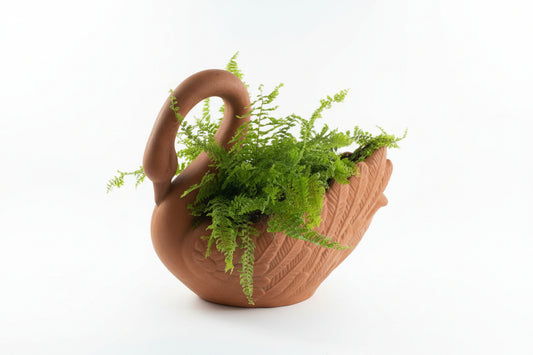 Swan Terracotta Planter