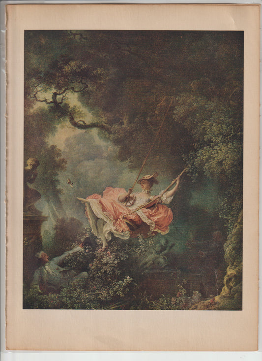 World Famous Painting Fragonard Plate 44