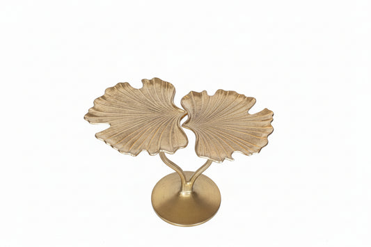 Ginko - Gold Leaf Metal Side Table