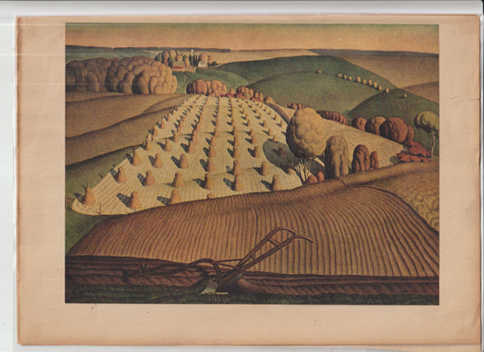 World Famous Painting Grant Wood Plate 100