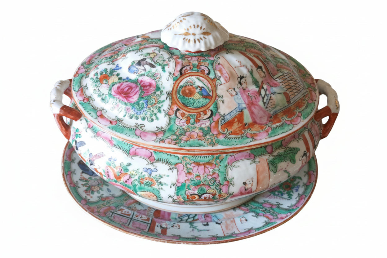 Chinese Rose Medallion Tureen