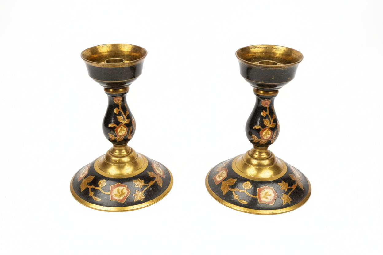 Hand Painted Candle Stick