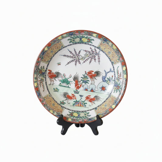 Rooster Serving Platter – Ceramic – Hand‑Painted Farmhouse Kitchen Decor