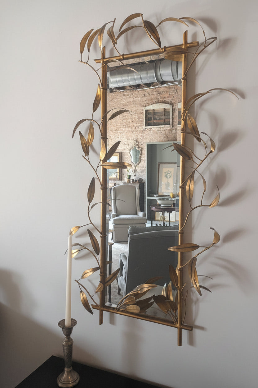 Global Views Karin Bamboo Antique Mirror
