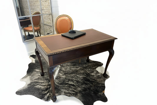 Leather Top Inlay Desk