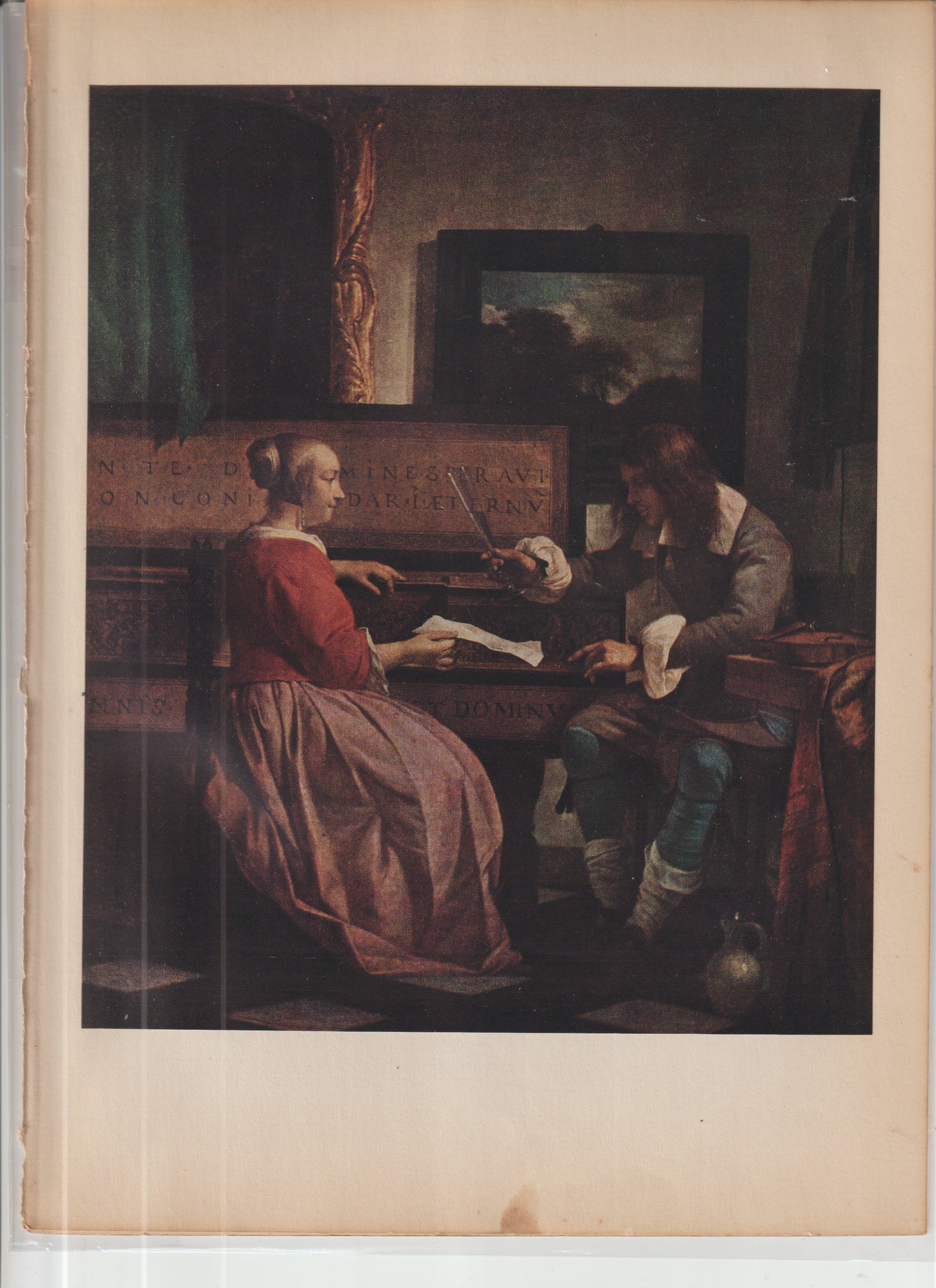 World Famous Painting Metsu Plate 28