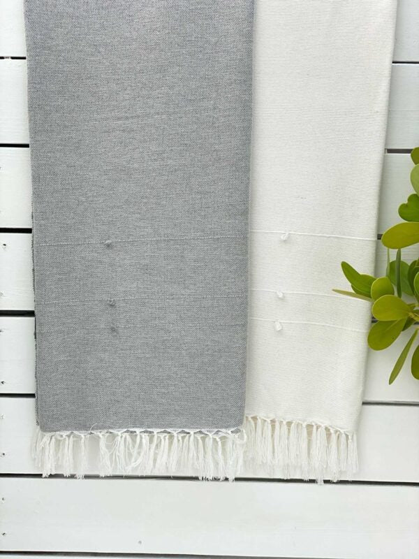 Throw Petit Noeud Bamboo Cotton