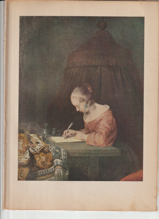 World Famous Painting Ter Borch Plate 25