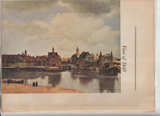 World Famous Painting Vermeer Plate 29