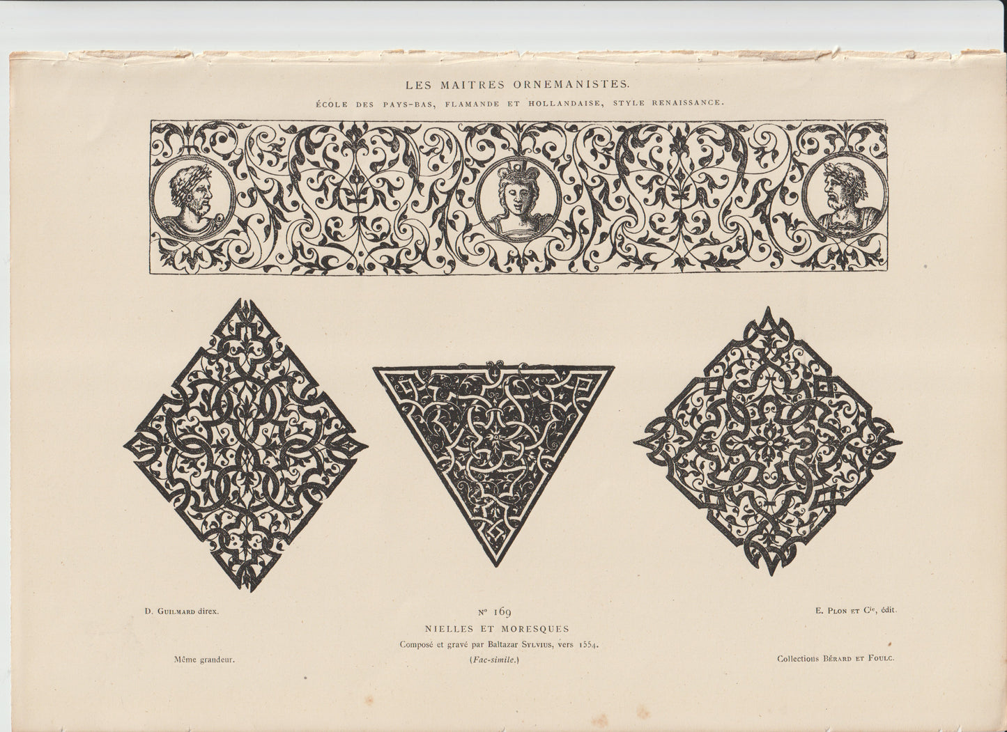 “Renaissance Niello & Moresque Panel Engraving by Bernard Salomon”