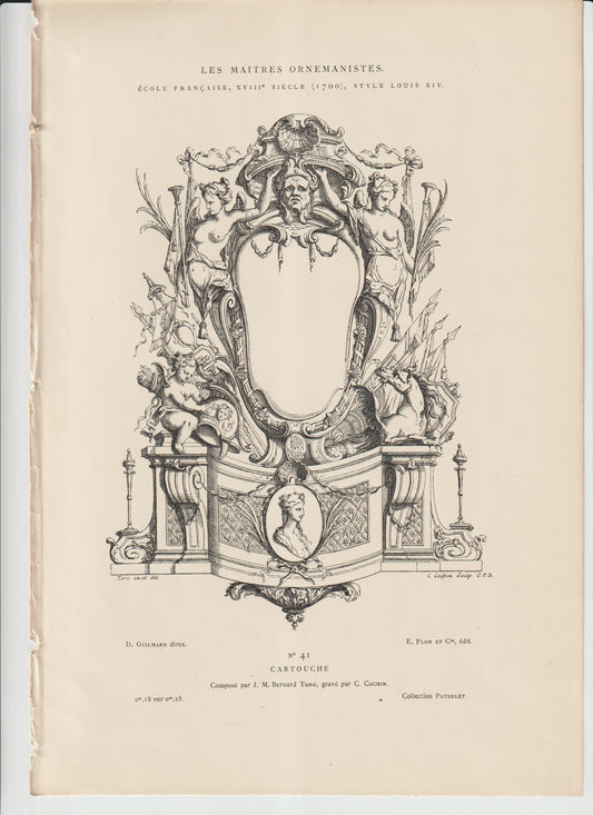 “Cartouche Ornament — Toro & Cochin — Les Maîtres Ornemanistes (Plon, c.1860s)”