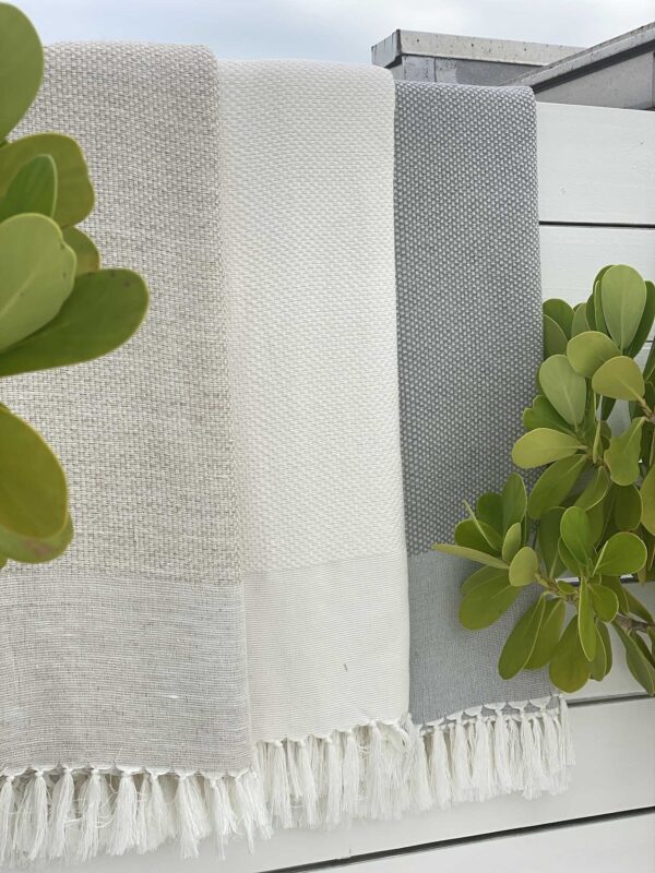 Throw Mykonos Chine, Linen and Bamboo