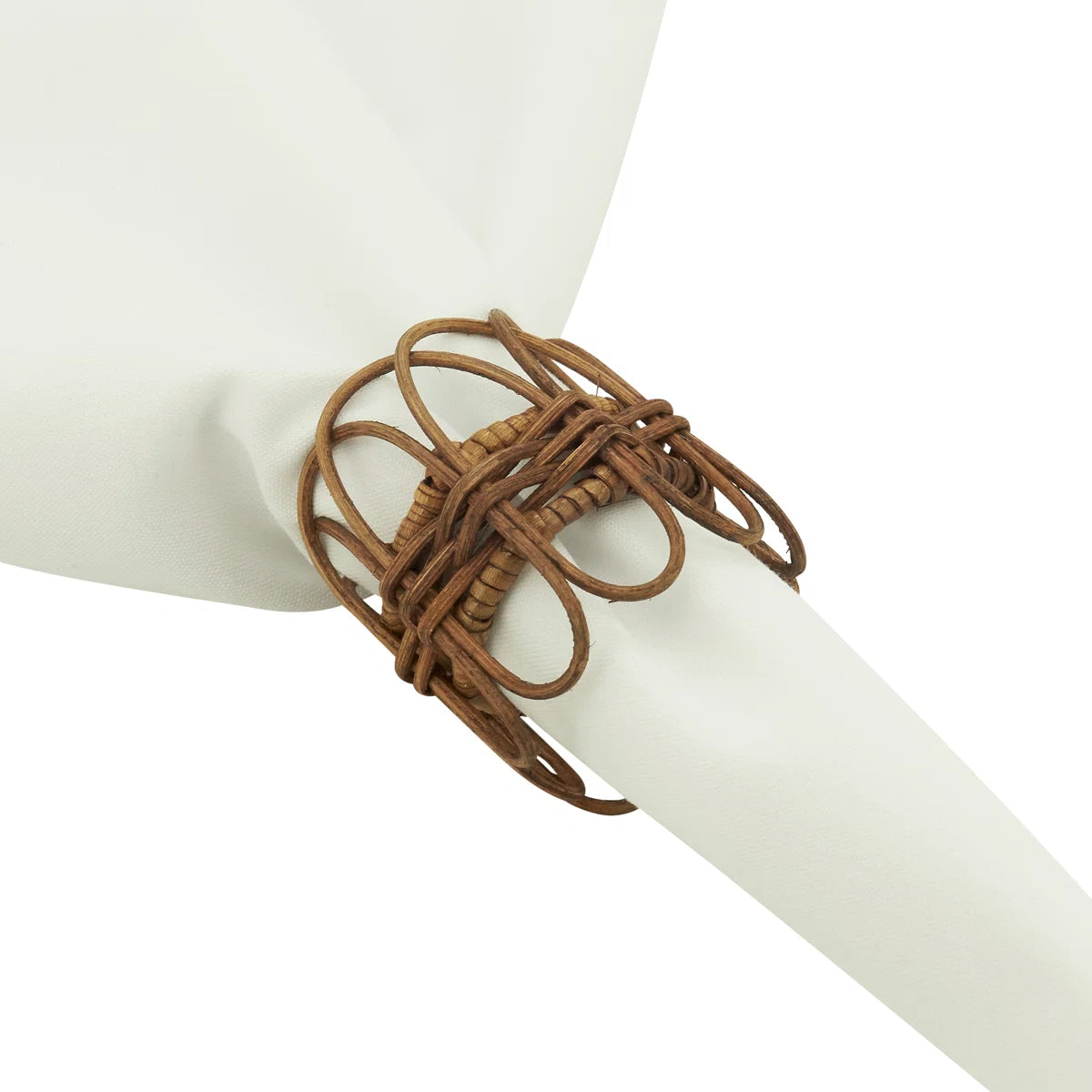 Twisted Rattan Napkin Ring